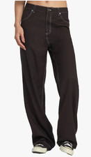 NWT RVCA Women's Coco Pants Color: Chocolate Torte Size: 26