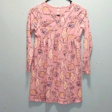 Tea Collection Pink CatGraphic Long Sleeve Dress 12