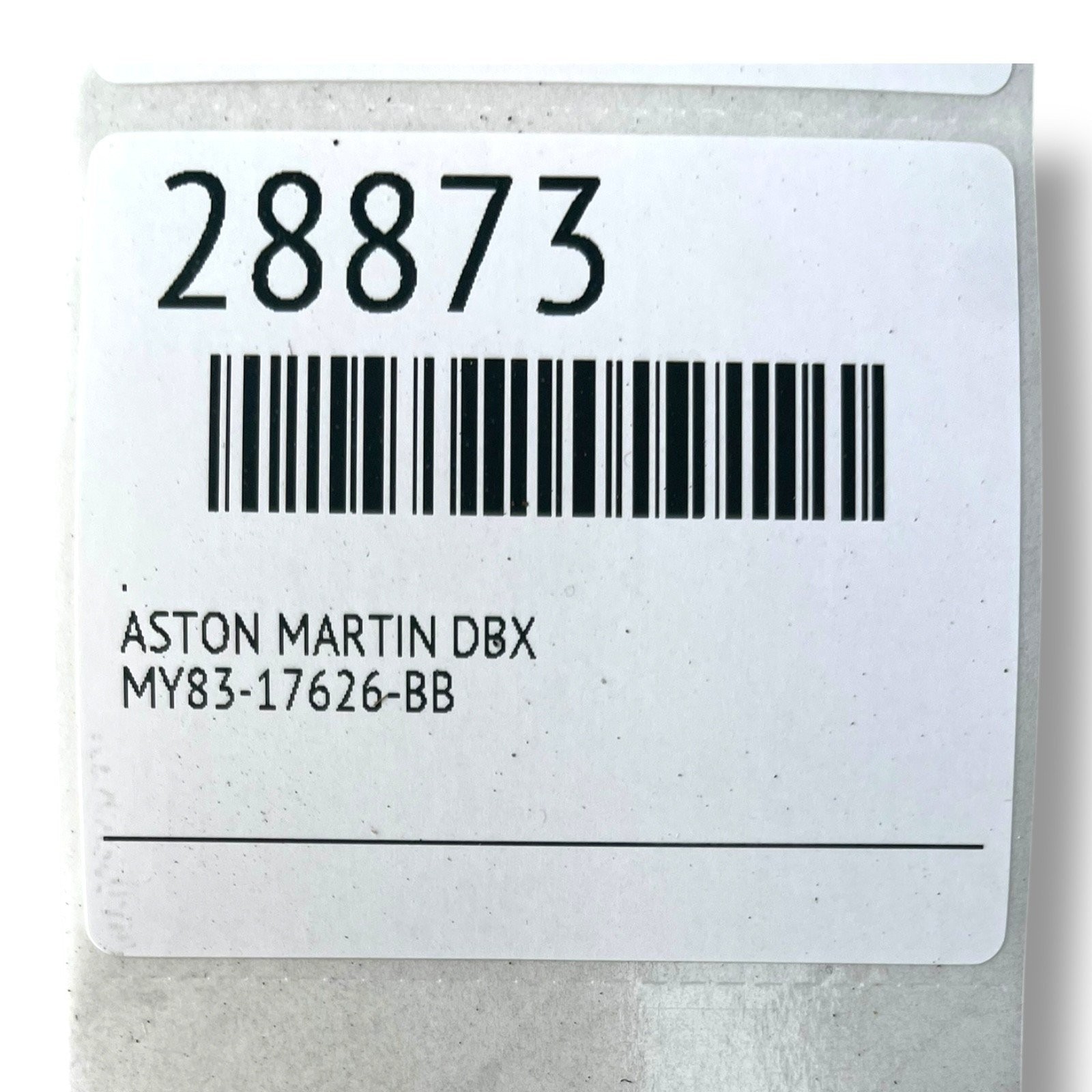 Aston Martin DBX 2021-2023 Front Lower Bumper P/N MY8317626BB