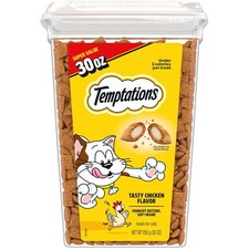Temptations Classic Crunchy and Soft Cat Treats, Tasty Chicken, 30 oz
