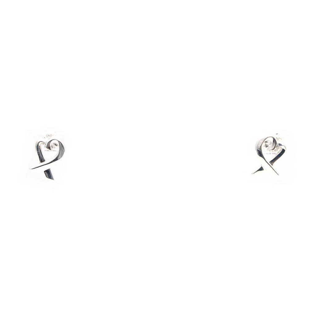 Tiffany & Co Loving Heart Ohrringe aus Silber 1 cm 1.5 cm (0.4 0.6 162029528 [U]
