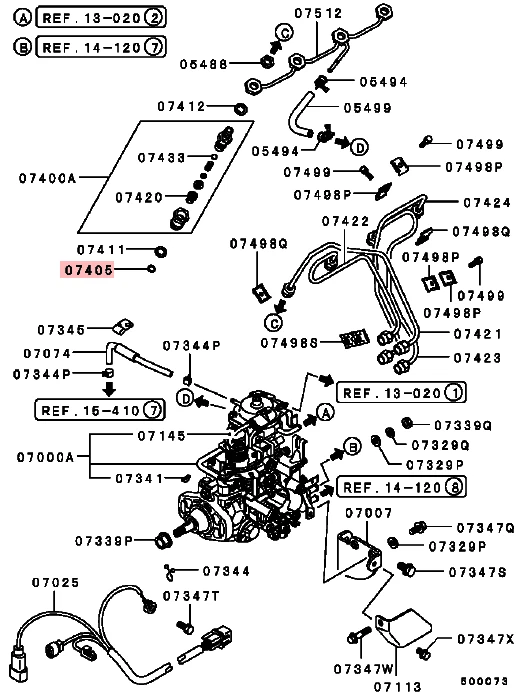 LAVADORA ESCUDO TÉRMICO PUNTA INYECTOR PARA MITSUBISHI MONTERO SPORT K97WG MK1 2.8D Foto 2 de 4