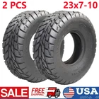 2PCS 23x7-10 23x7x10 ATV UTV All Terrain Tires 4 Ply Go Kart Street Bike Tire