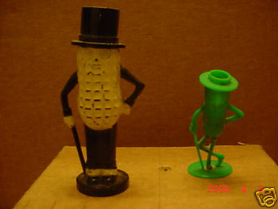 Vintage Mr Peanut Planters Pepper Shaker Green Sold - Picture 1 of 1