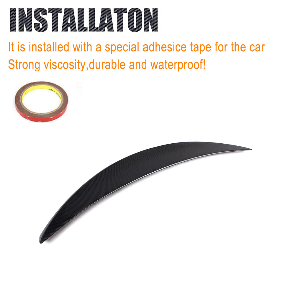 Fit for Maserati GranTurismo Coupe 2012-14 REAl Carbon Rear Trunk Spoiler Wing