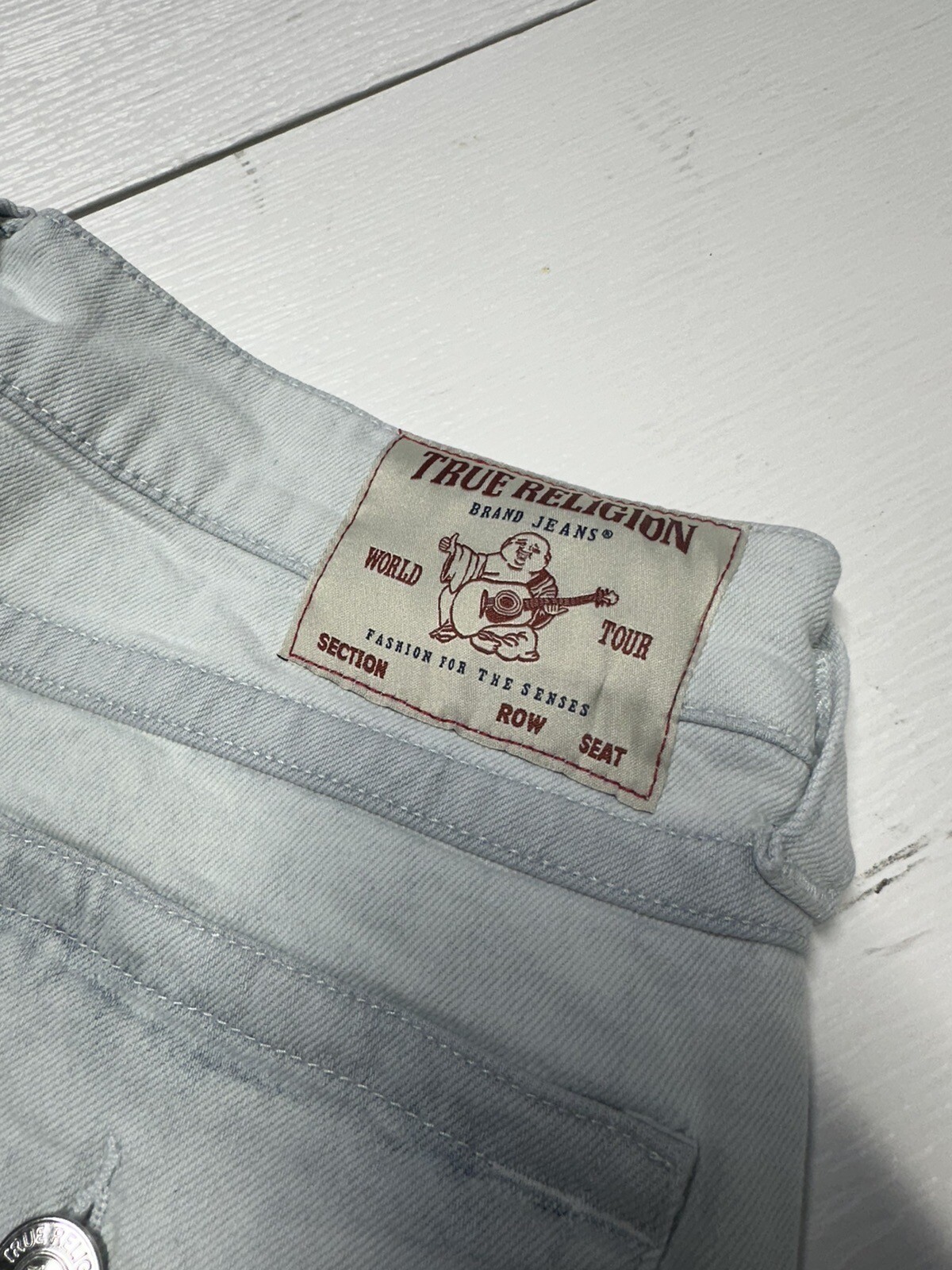 NWT Men's True Religion Ricky Relaxed Straight Dyed Flap Denim Jeans Size 32x32 thumbnail 5