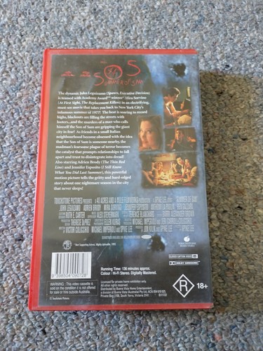 SOS SUMMER OF SAM big box 1995 SPIKE LEE FILM HORROR VHS MOVIE PAL - Picture 3 of 4