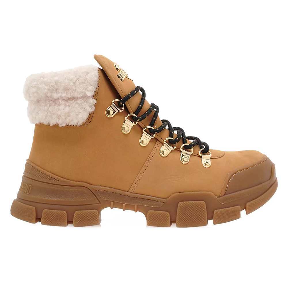 ブーツその他 Kira Green Suede NEW LOVE MOSCHINO Shoes Snow boot Female light brown 40