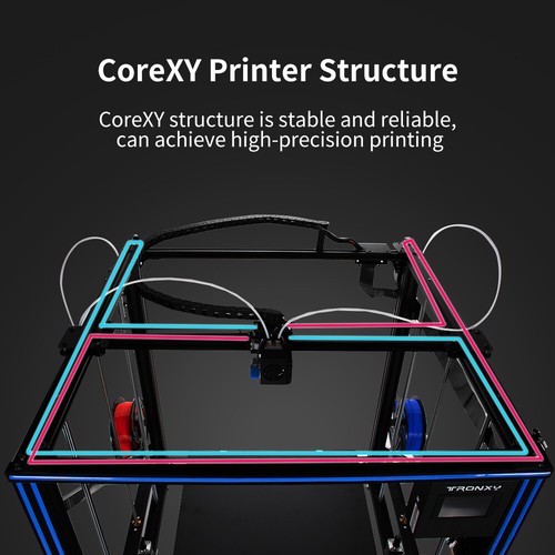 Drukarka 3D Tronxy X5SA Pro 2E / X5SA 400 Pro 2E / X5SA 500 Pro 2E Core XY DIY UE - Zdjęcie 6 z 81