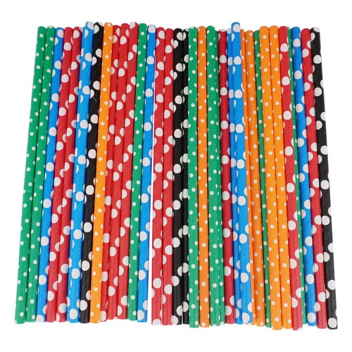 Pajitas de papel retro desechables vintage a rayas fiesta de cumpleaños de Navidad - Imagen 51 de 64