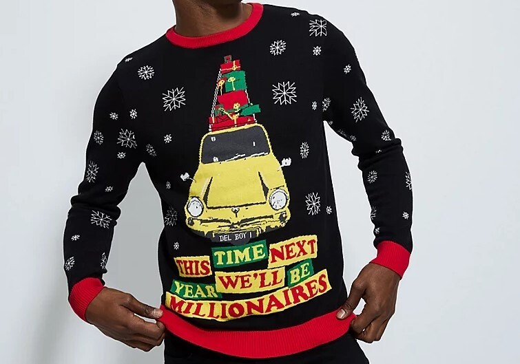 Jersey Navidad Only Fools And Horses Para Hombre | Oficial | Cálido Y Divertido | Tallas M-2XL