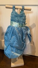 Princess Gown PLAY WONDER Halloween DRESS-UP COSTUME Pageant Blue Girls XS 3-4