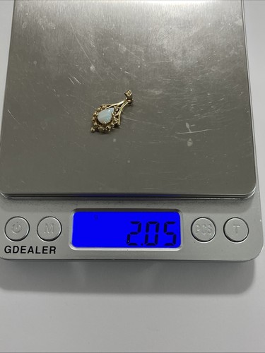 Vintage 14K Gold Opal Pendant 2.05 Grams—-(F) - Picture 10 of 10