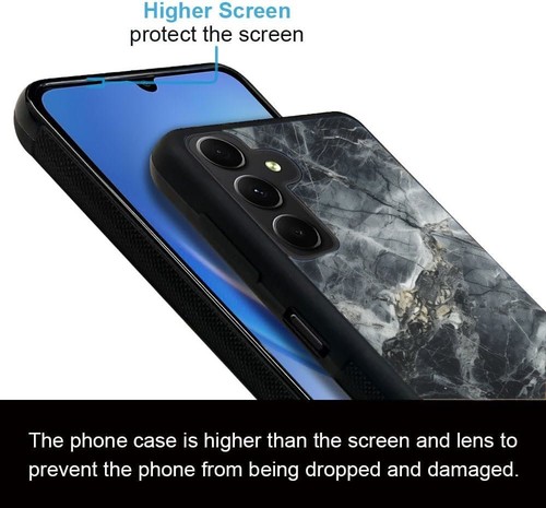 Flexible Midnight marble black textured For Samsung A15 A16 S23 S24 S25 Ultra FE - 第 9/25 張圖片