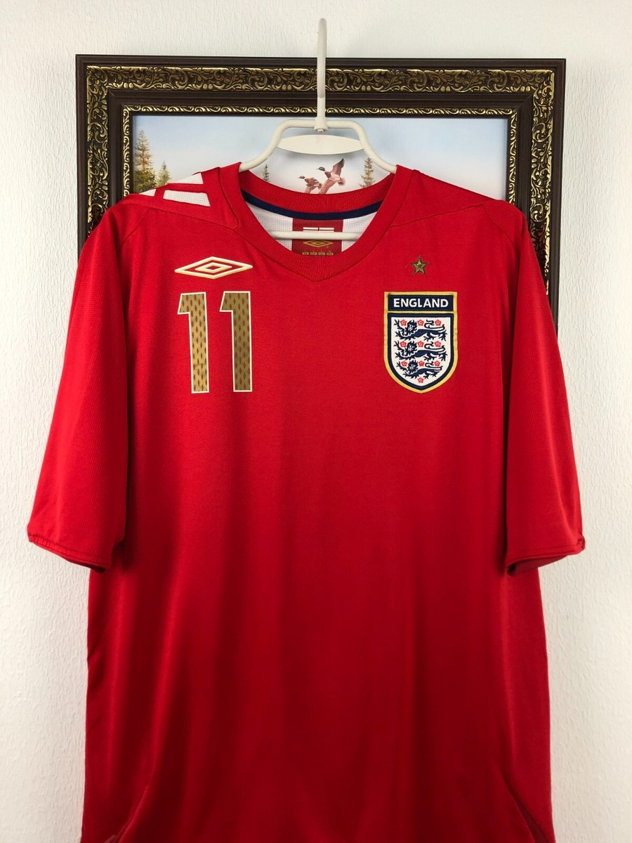 Umbro イングランド代表 J. COLE 2006 ユニフォーム 長袖 England Away football shirt 2006 Soccer #11 J. Cole Umbro