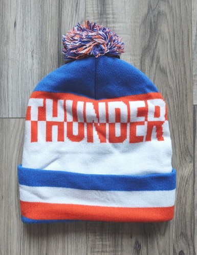 Oklahoma City Thunder '47 Brand beanie cuff knit pom hat cap new winter tuque - Picture 2 of 2
