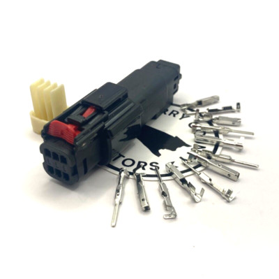 Molex MX150 Style 6 Pin Sealed Wire Connector Set Harley Davidson Ford Black