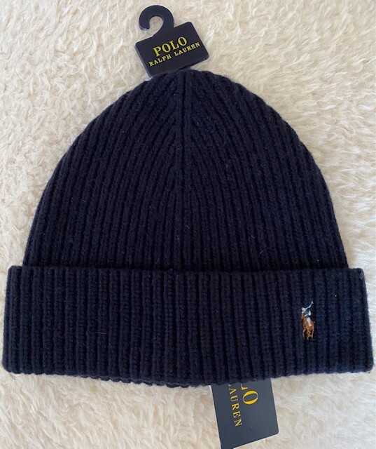 Polo Ralph Lauren Men's Signature Pony Wool Blend Hat Navy Wine Royal