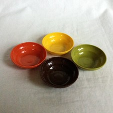 Set of 4 Vintage Tupperware TupperToys Harvest Luncheon Bowls