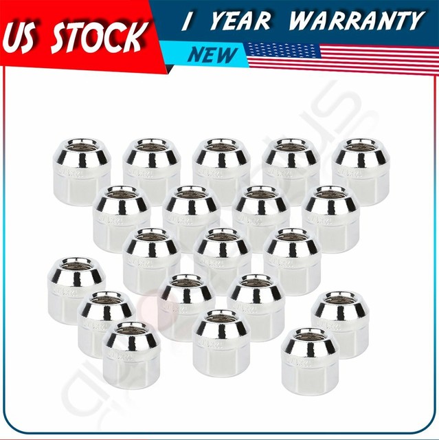 20 M12x1.75 Chrome Wheel Lug Nuts Fits 19972000 Ford Expedition & Ford