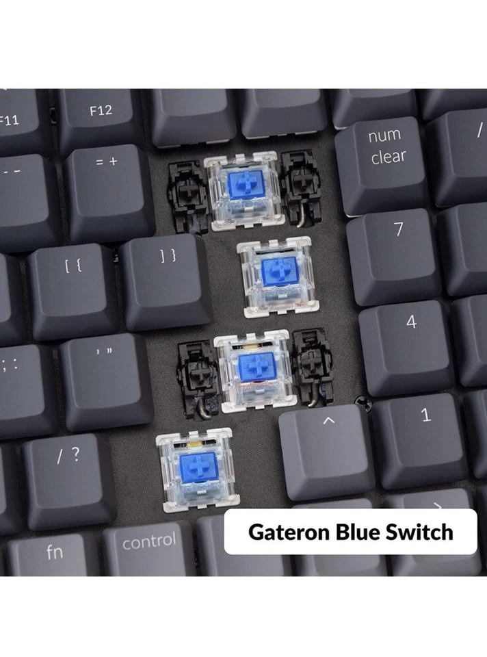 Keychron K4 Wireless Mechanical Keyboard Gateron Switch Hot-Swap White Backlit - Image 4 of 4