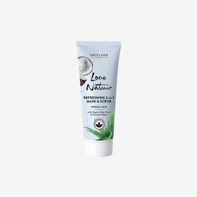 Oriflame Erfrischende 2-in-1 Maske & Peeling mit Bio Aloe Vera & Kokoswasser