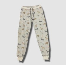 42 P.J. Salvage Women's Gray Dog Printed Pajama Pants Size S