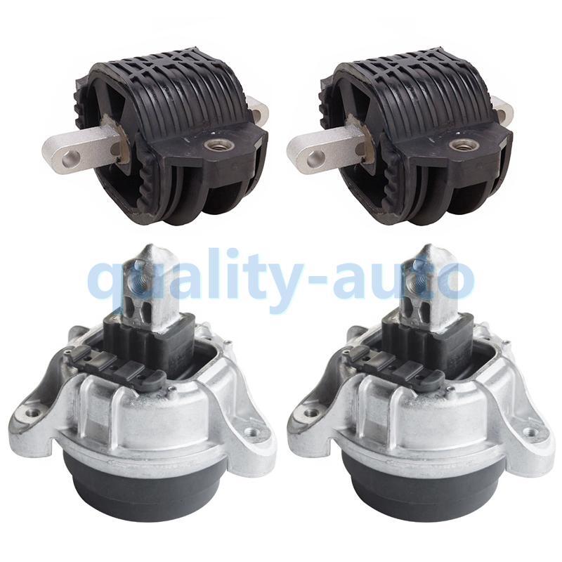 4pcs Engine LH & RH Engine Motor Mounts Transmission Mount For BMW F10