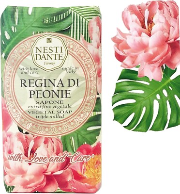 NESTI DANTE Regina Di Peonie Sapone 250g - extrafeine pflanzliche Seife