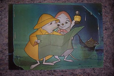 BERNARD + BIANCA DIE MÄUSEPOLIZEI 3 D BILD WALT DISNEY PRODUCTION POSTER ART 711
