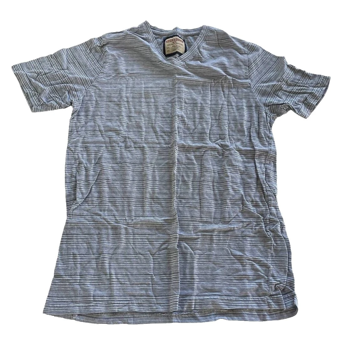 Camisetas a rayas de poliéster Hudson para hombres