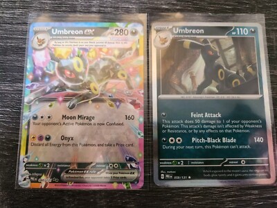 Pokemon Prismatic Evolutions Umbreon ex & Umbreon Holo | eBay