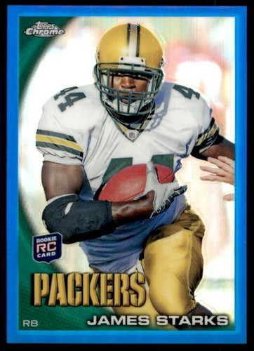 James Starks [Blue Refractor] #C153 2010 Topps Chrome card