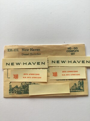 Champ Decals HO Scale EH-101: New Haven Diesel Switcher H-3