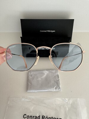 CONRAD RONTGEN Retro hexagon Sunglasses for Women Men Double  display picture 2