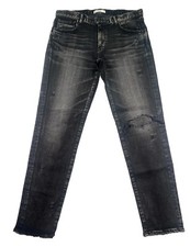 Moussy Vintage Women  s Size 30 Howa Black Tapered Jeans Distressed Stretch