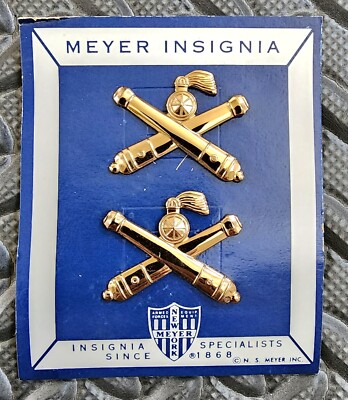 Artillery Insignia from Unidentified Central American Country - Set Of Two