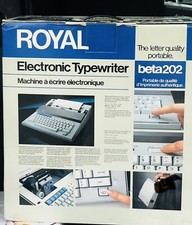 Royal (Triumph-Adler) Beta 202 Portable Electronic Typewriter (1984) New/orig  thumbnail