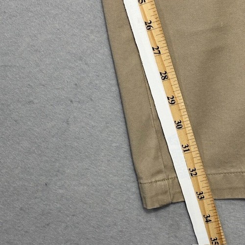 Chaps Herren Hose 36 x 34 hellbraun Chino gerades Bein hoher Bund Cargo Taschen Freizeit - Bild 12 von 17