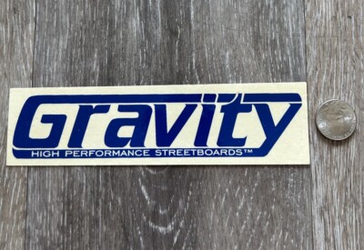 NEW GRAVITY VINTAGE 90 S SURF MX BMX SNOW GOLF SKATEBOARD LONGBOARD STICKER