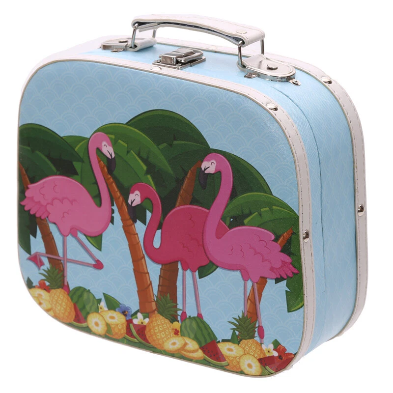 Set of 2 Flamingo Design Rounded Cases - Trinkets Craft Gifts Storage Mini Boxes - Image 4 of 4