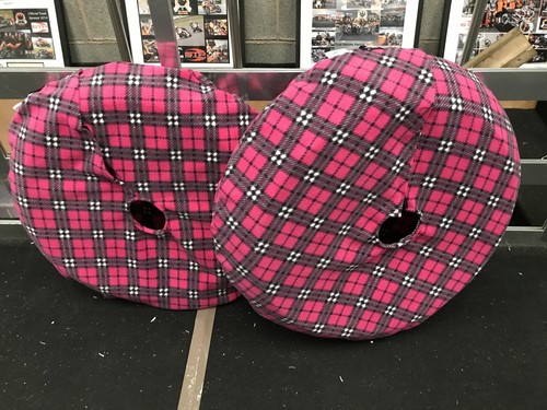 Medium (180-190 section) Pink Tartan Motorcycle Tyre Blankets Fleece Covers Ty - Bild 2 von 7