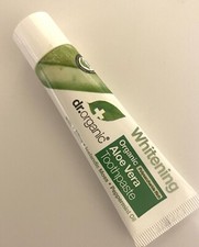 DR ORGANIC TOOTHPASTE 20ml Whitening Travel Size Vegan Aloe Vera dr. organic 149.50 per litre