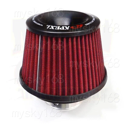 APEXi Style Power Intake Dual Funnel Air Filter + Flange 76mm 3" Inlet Universal - Picture 7 of 9