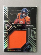 Royce Freeman 2018 Obsidian Volcanic Material Rookie Jumbo Jersey #VM-22 37/50