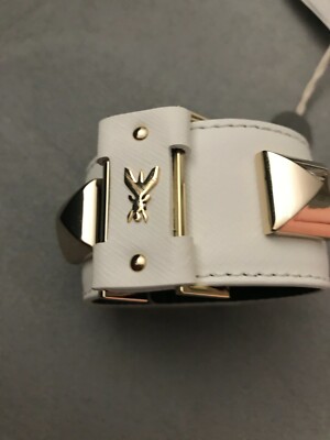 Patrizia Pepe Leather Cuff with Studs 