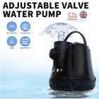 650L/H Adjustable water pump Fish Pond Aquarium Tank Waterfall Fountain Sump