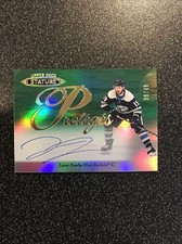 2020-21 Upper Deck Stature Liam Foudy Proteges Green Rookie Auto RC #08/49