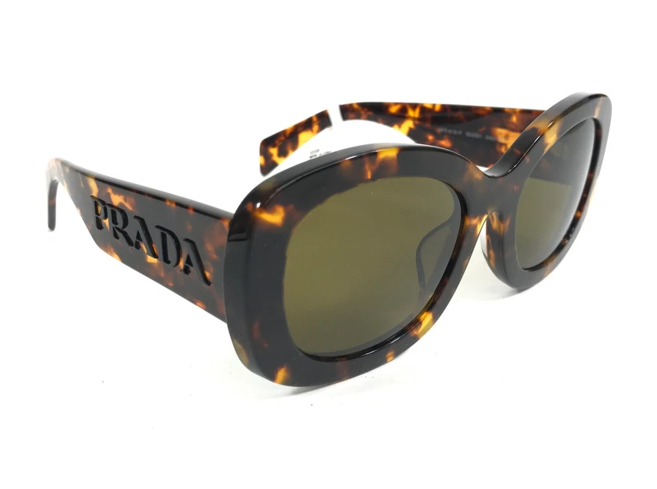 Очки солнцезащитные Prada SPRA13-F VAU-01T Havana черепаховые азиатские оправы зеленые линзы - Изображение 2 из 4