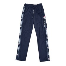 Champion Tracksuit Bottoms Mens Blue Tape Logo Y2K Small